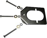 Lee's Stainless Steel Backing Plate f/Medium Rod Holders