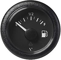 Veratron 52MM (2-1/16") ViewLine Fuel Level Gauge Empty/Full - 240-33.5 OHM - Black Dial & Round Bezel