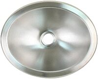 Scandvik Brushed SS Oval Sink - 13.25" x 10.5"