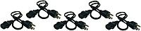 Eaton Tripp Lite Series Desktop Computer Power Cord, NEMA 5-15P to C13, 5-Pack - 10A, 125V, 18 AWG, 2 ft. (0.61 m), Black - P0300025