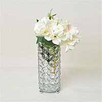 Elegant Designs HG1003-CHR Elipse Crystal Decorative Flower Vase, Candle Holder, Wedding Centerpiece, 7.5 Inch