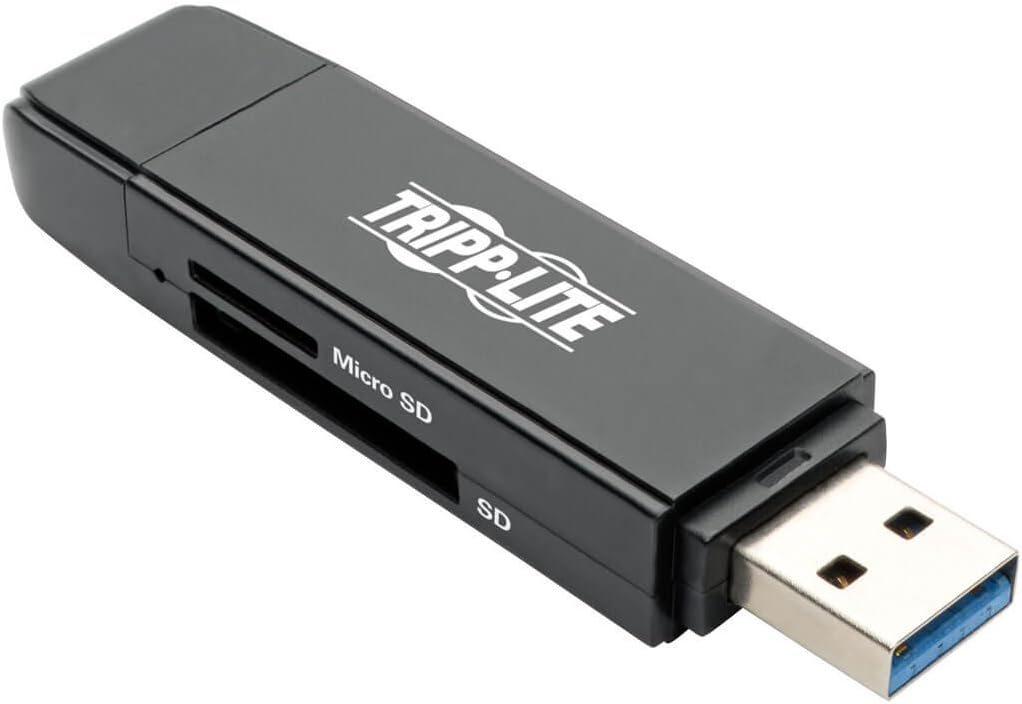 Tripp Lite USB C Memory Card Reader Adapter 2-in-1 USB-A / USB-C USB Type C, USB 3.1 Gen 1 (U452-000-SD-A)