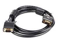 MONOPRICE Super VGA (SVGA) Monitor Cable - DE-15 Male to Male, Gold-Plated with Ferrites