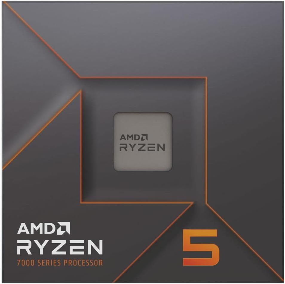 AMD Ryzen 5 7600X 6-Core, 12-Thread Unlocked Desktop Processor CPU Only Ryzen 5 7600X