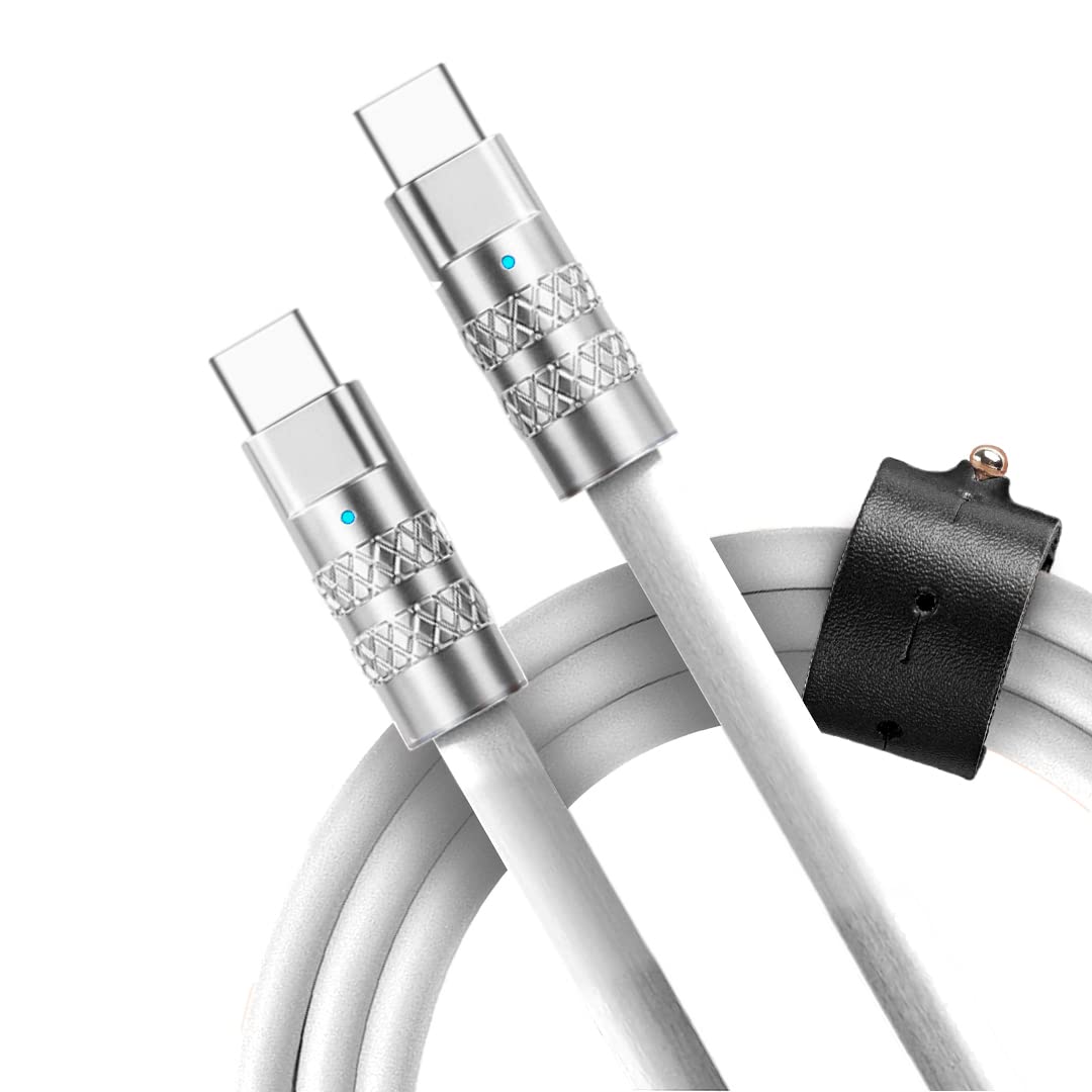 STATIK TSumoCharge 100W USB-C to USB-C Charging Cable, Heavy-Duty Silicone, 6 ft
