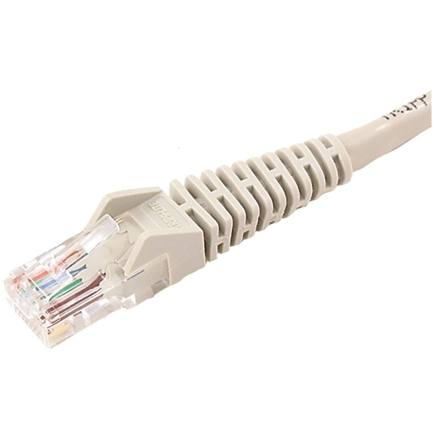 Tripp Lite Cat5e 350MHz Snagless Molded Patch Cable (RJ45 M/M) - Gray, 10-ft.(N001-010-GY)