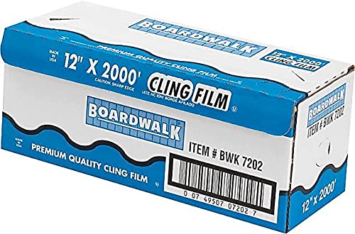 Boardwalk BWK7202 Foodservice Film 12in x 2,000ft - Clear