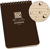 Rite in the Rain Weatherproof Top Spiral Notebook, 4" x 6", Universal Pattern