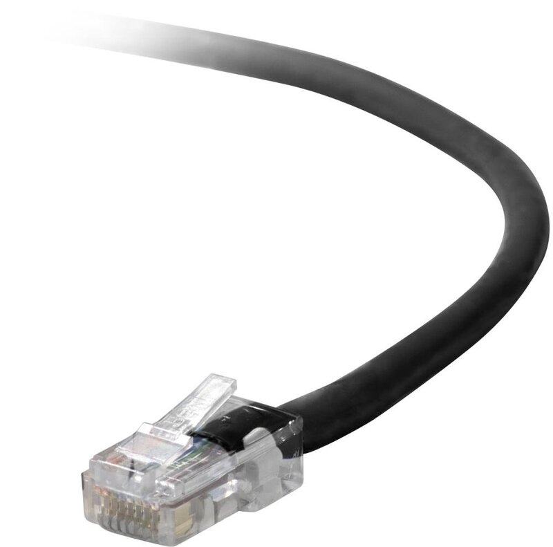 Belkin Cat5e Patch Cable - RJ-45 Male Network - RJ-45 Male Network - 2ft - Black