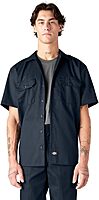 Dickies Men’s Short Sleeve Work Shirt – Durable Twill Button Down