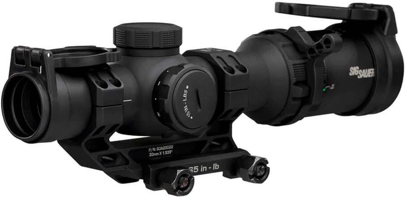 Sig Sauer Tango-MSR Compact LPVO 1-8x24 30mm Maintube Second Focal Plane/F2/SPF Waterproof Shockproof Hunting Scope | Illuminated MSR BDC-8 Reticle, 6 Illumination Settings (SOTMC81000)