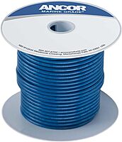 Ancor 100110 Marine Grade Electrical Primary Tinned Copper Boat Wiring (18-Gauge, Dark Blue, 100-Feet)