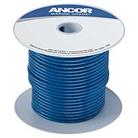 Ancor 100110 Marine Grade Electrical Primary Tinned Copper Boat Wiring (18-Gauge, Dark Blue, 100-Feet)