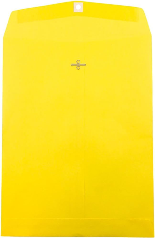 JAM PAPER 10 x 13 Open-End Catalog Envelopes with Clasp Closure