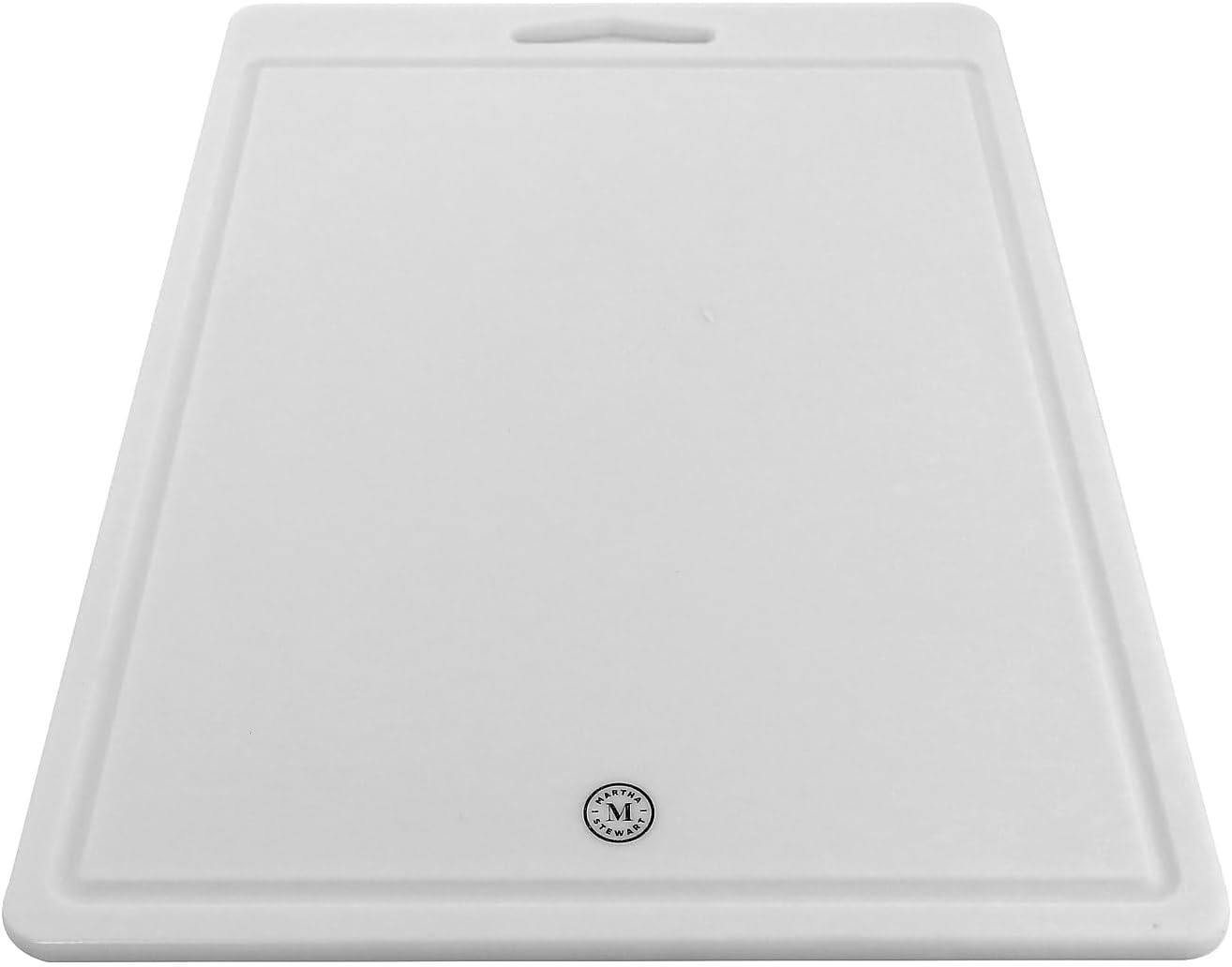 Martha Stewart 12-inch x 8-inch and 16-inch x 12-inch Plastic Cutting Board, White (935116550M)