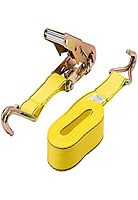 Keeper – 1.75” X 15' High Tension Ratchet Tie-Down With J Hooks - 1,666 Lbs. Working Load Limit