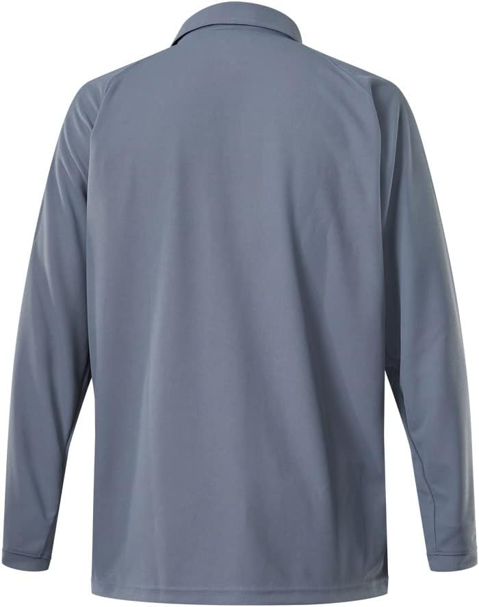 VERTX Mens Coldblack Long-Sleeve Tactical Polo Shirt