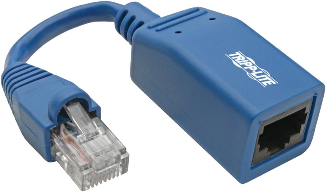 Cisco Console Rollover Cable Adapter (M/F) - RJ45 to RJ45, Blue, 5 in