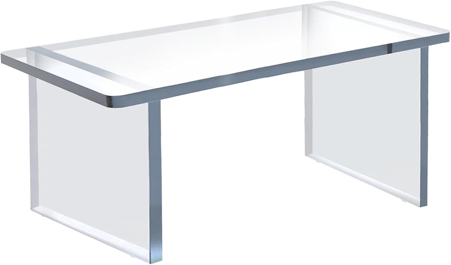 Azar Displays Deluxe Acrylic Monitor Riser Display, Clear