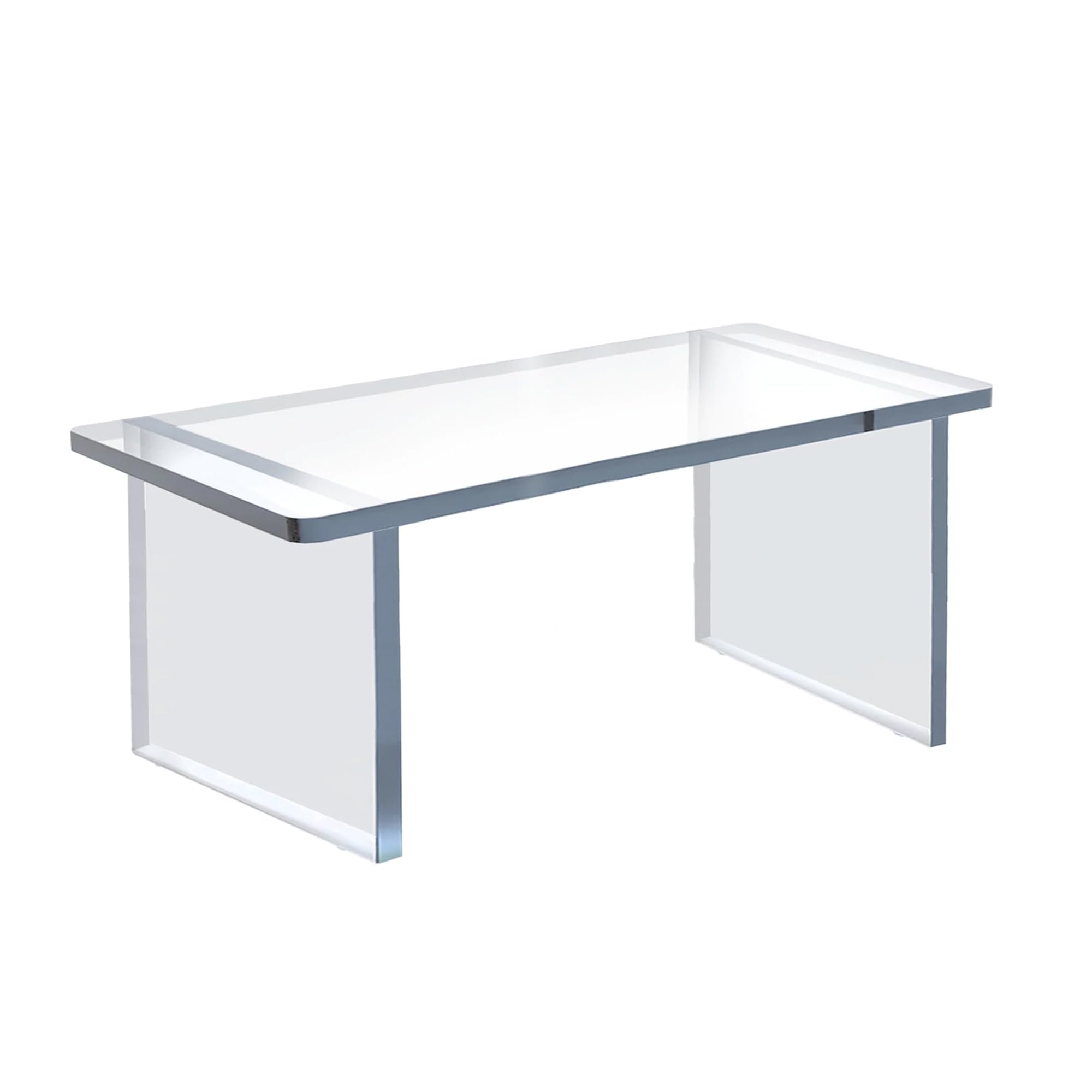 Azar Displays Deluxe Acrylic Monitor Riser Display, Clear