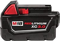 Milwaukee 48-11-1828 Genuine OEM M18 3 Amp Hour 18V Lithium Ion XC Extended Capacity Battery with Redlink Intelligence
