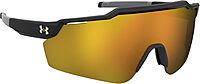 Under Armour Unisex Ua Levelup Sunglasses 99/1/125 Black Gold/ Gold Mirrored