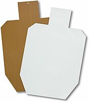 Birchwood Casey Sharpshooter IPSC Plastic Target (Per 200), White/Brown