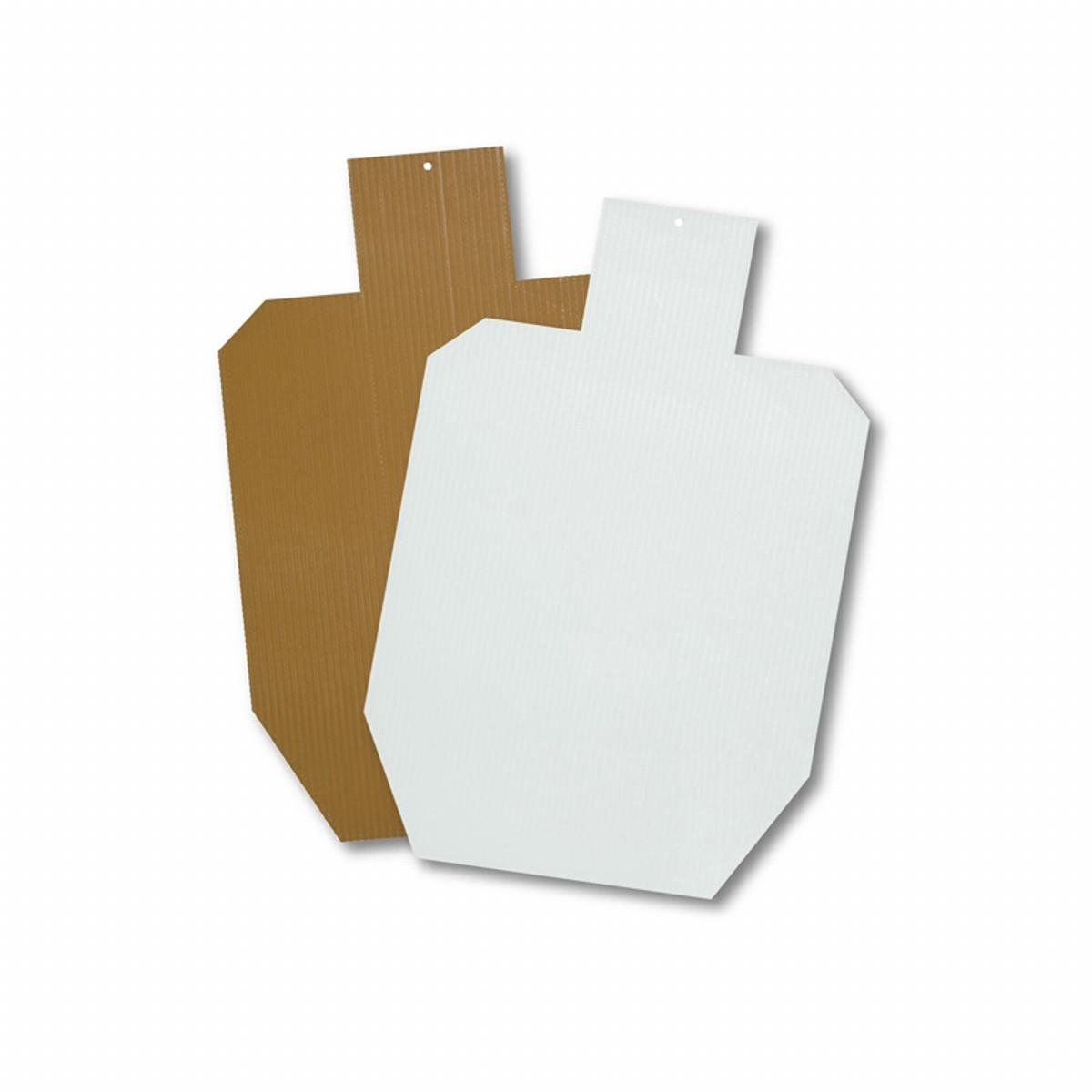 Birchwood Casey Sharpshooter IPSC Plastic Target (Per 200), White/Brown