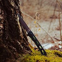 Schrade Delta Class Inert CLR 8in with 3.5in AUS-10 Steel Blade and Aluminum Handle for EDC, Black