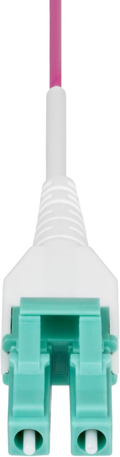 StarTech.com 1m (3.3ft) LC to LC (UPC) OM4 Multimode Fiber Optic Cable, Erika Violet, 50/125, 40G/100G