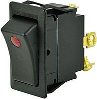 BEP 10A, 20A & 25A Rocker Switches - Marine Snap-In Panel Mount