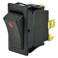 BEP 10A, 20A & 25A Rocker Switches - Marine Snap-In Panel Mount