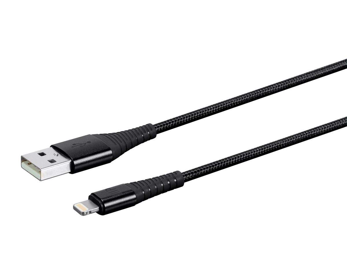 Monoprice Apple MFI Certified Lightning to USB Type A Charge & Sync Cable - Nylon-Braid, Durable, Kevlar-Reinforced