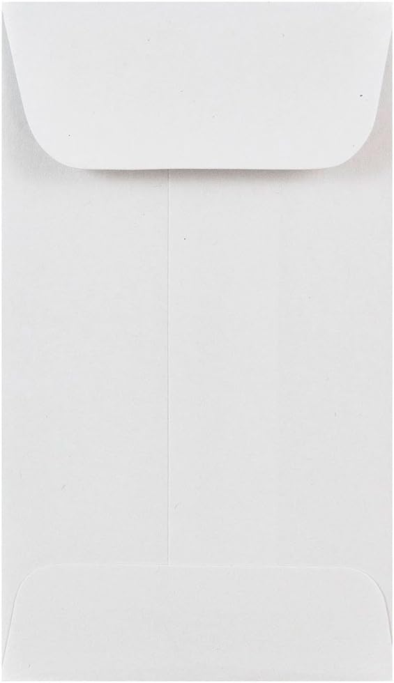 JAM PAPER Open-End Coin Envelopes - 24 lb Paper