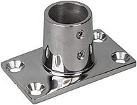 Sea-Dog Rail Base Fitting Rectangular Base 90° - 316 Stainless Steel - 1-11/16" x 3" - 7/8" O.D.