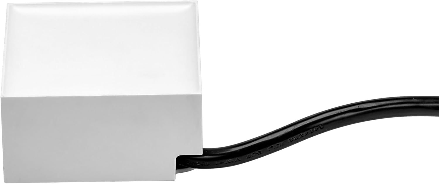 Bostitch Office Konnect Power Hub, Two Outlets Charging Station for Desktop, Shallow Tray Top, White