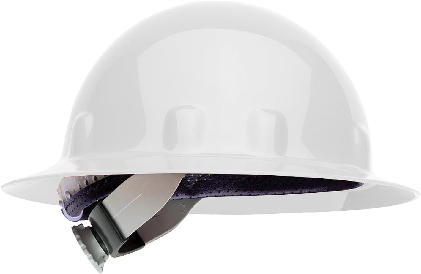 Fibre-Metal by Honeywell E1SW01A000 Super Eight Full Brim Swing-Strap Hard Hat, White, Medium