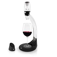 Vinturi Wine Aerator Deluxe Essential Red Wine Pourer and Decanter Tower Stand Set Easily and Conveniently Aerates Wine by