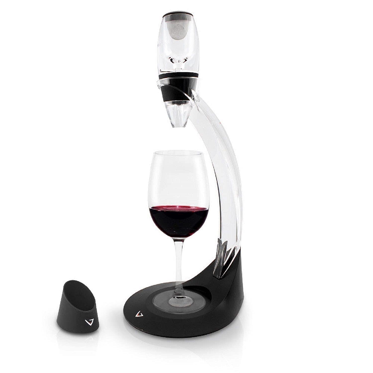 Vinturi Wine Aerator Deluxe Essential Red Wine Pourer and Decanter Tower Stand Set Easily and Conveniently Aerates Wine by