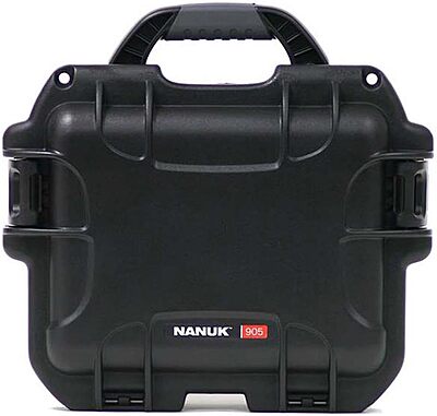 Nanuk 905 Waterproof Hard Case with Foam Insert - Black Cubed Foam Black