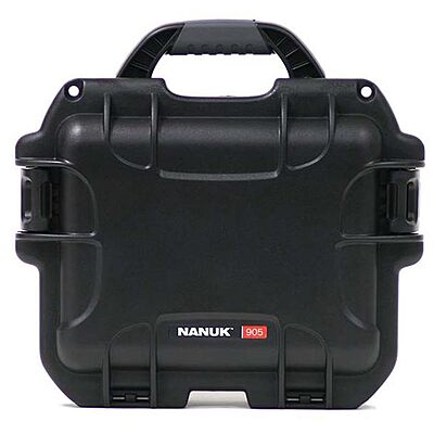 Nanuk 905 Waterproof Hard Case with Foam Insert - Black Cubed Foam Black