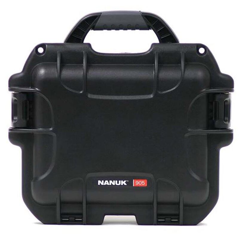 Nanuk 905 Waterproof Hard Case with Foam Insert - Black Cubed Foam Black