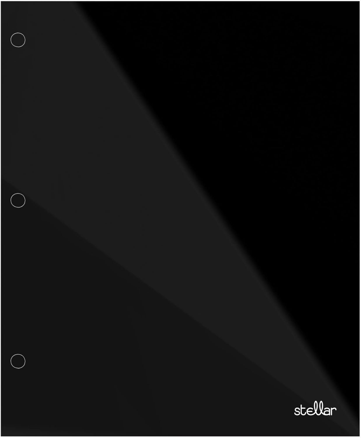 Office Depot® Brand Stellar Laminated 2-Pocket Paper Folder, Letter Size, Black