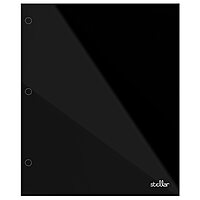 Office Depot® Brand Stellar Laminated 2-Pocket Paper Folder, Letter Size, Black