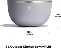 HYDRO FLASK Outdoor Kitchen Bowl - Stainless Steel Dinnerware Reusable Camping Mess Kit