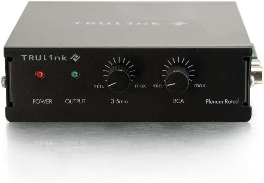 C2G Legrand Audio Amplifier, Black Audio Component Amplifier with External Volume Control, TAA Compliant Amp
