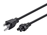 MONOPRICE Power Cord - NEMA 5-15P to IEC-320-C5, 18AWG SVT, 3-Prong