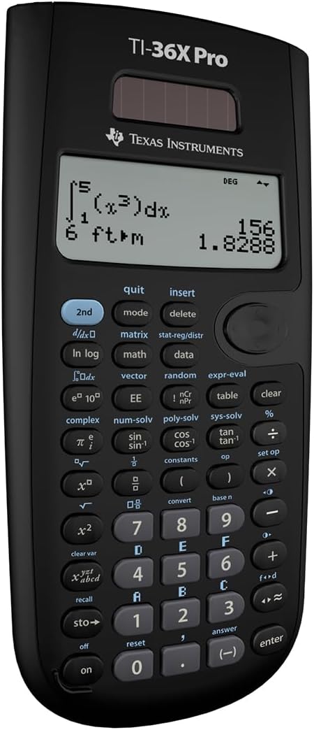 Texas Instruments TI-36X Pro Engineering/Scientific Calculator - 4-line MultiView (Black)
