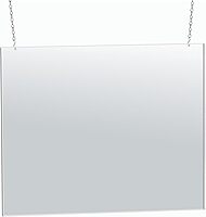 Azar Displays Hanging Poster Frames, Clear Acrylic, Ceiling-Mount