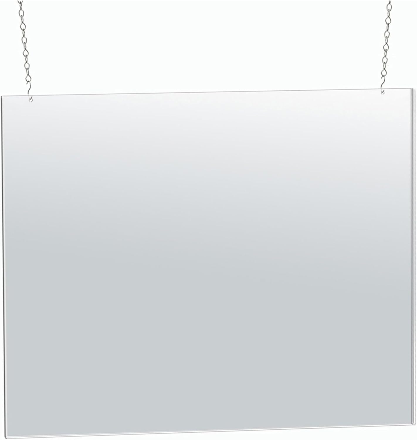 Azar Displays Hanging Poster Frames, Clear Acrylic, Ceiling-Mount